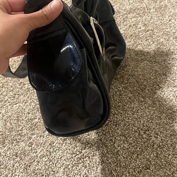 Midnight Blue Patent Leather | Y2K Shoulder Purse - Picture 12 of 13